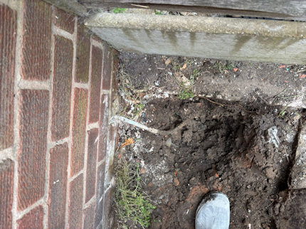 New water main installation work